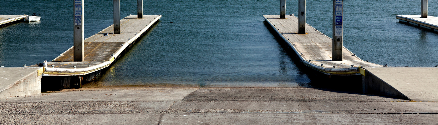 empty boat ramp