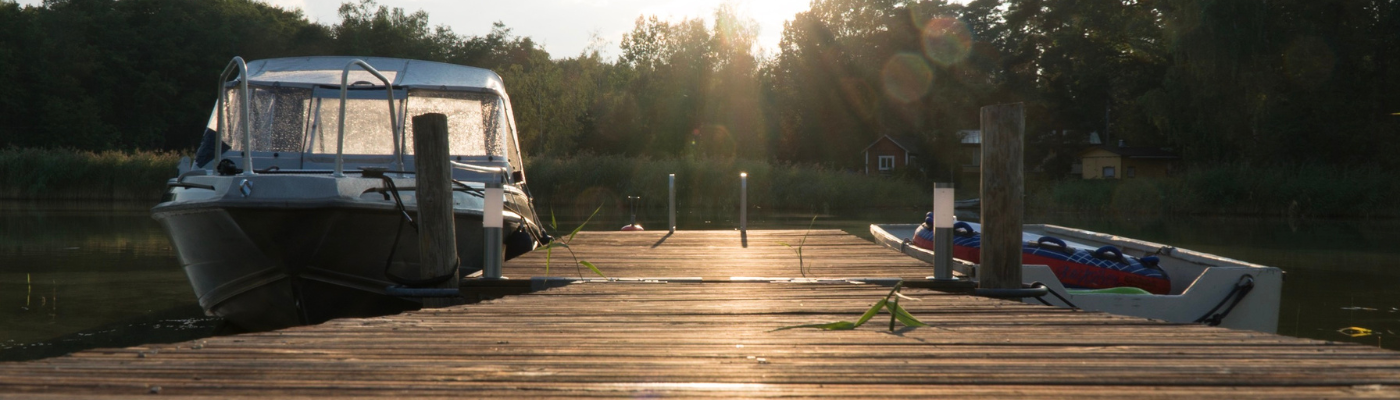 boat at a dock 